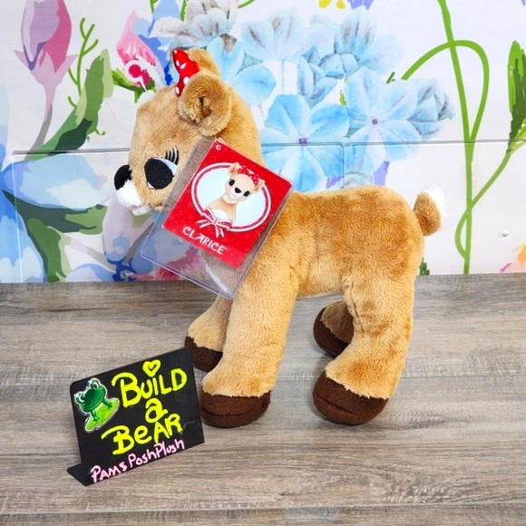 Vary Rare Build a Bear MINI Clarice 10" Misfit Rudolph the Red-Nosed Reindeer - Picture 3 of 8